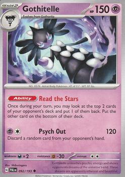 2023 Pokemon Scarlet & Violet Paldea Evolved #092/193 Gothitelle Front