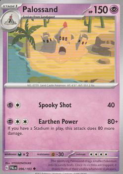 2023 Pokemon Scarlet & Violet Paldea Evolved #096/193 Palossand Front