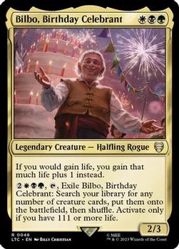 2023 Magic: The Gathering The Lord of the Rings Tales of Middle-Earth - Commander Decks #0048 Bilbo, Birthday Celebrant Front