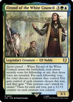 2023 Magic: The Gathering The Lord of the Rings Tales of Middle-Earth - Commander Decks #0051 Elrond of the White Council Front