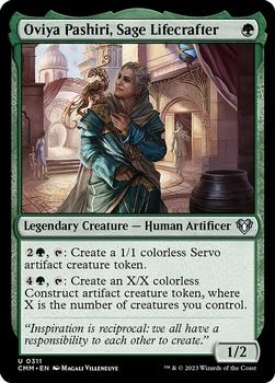 2023 Magic: The Gathering Commander Masters #0311 Oviya Pashiri, Sage Lifecrafter Front