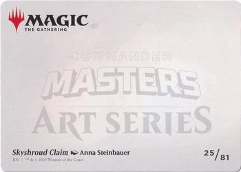 2023 Magic: The Gathering Commander Masters - Art Series Gold-Stamped #25/81 Skyshroud Claim Back