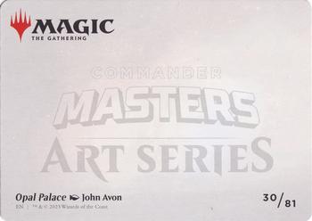 2023 Magic: The Gathering Commander Masters - Art Series Gold-Stamped #30/81 Opal Palace Back