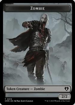 2023 Magic: The Gathering Commander Masters - Double Sided Tokens #0005/0019 Cat / Zombie Back