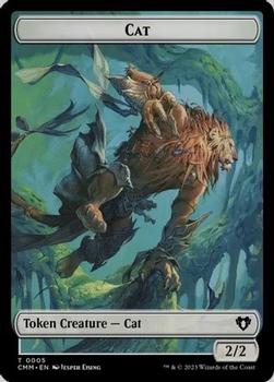 2023 Magic: The Gathering Commander Masters - Double Sided Tokens #0005/0019 Cat / Zombie Front