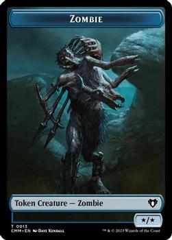 2023 Magic: The Gathering Commander Masters - Double Sided Tokens #0006/0013 Human Soldier / Zombie Back