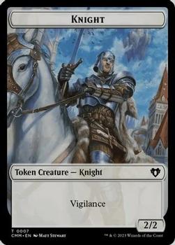 2023 Magic: The Gathering Commander Masters - Double Sided Tokens #0007/0035 Knight / Saproling Front