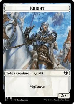 2023 Magic: The Gathering Commander Masters - Double Sided Tokens #0007/0049 Knight / City's Blessing Front