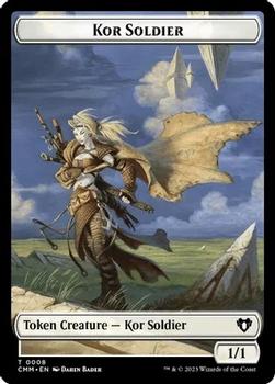 2023 Magic: The Gathering Commander Masters - Double Sided Tokens #0008/0024 Kor Soldier / Elemental Front