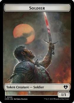 2023 Magic: The Gathering Commander Masters - Double Sided Tokens #0009/0021 Soldier / Dragon Front