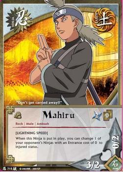 2010 Naruto Series 16: Broken Promises 1st Edition #BPN-715 Mahiru Front