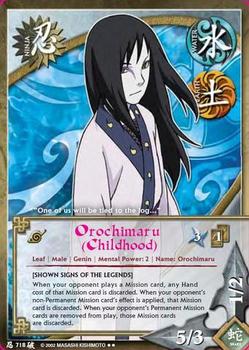 2010 Naruto Series 16: Broken Promises 1st Edition #BPN-718 Orochimaru (Childhood) Front