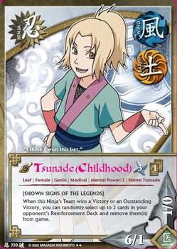 2010 Naruto Series 16: Broken Promises 1st Edition #BPN-720 Tsunade (Childhood) Front
