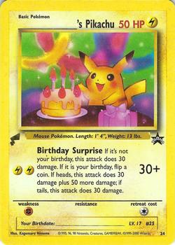 2000 Pikachu World Collection #24 ______'s Pikachu Front