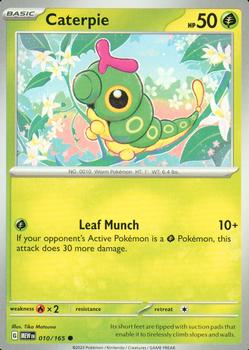 2023 Pokémon Scarlet & Violet 151 #010/165 Caterpie Front