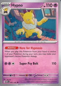 2023 Pokémon Scarlet & Violet 151 #097/165 Hypno Front