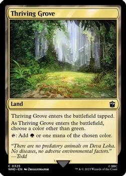 2023 Magic: The Gathering Universes Beyond: Doctor Who #0325 Thriving Grove Front