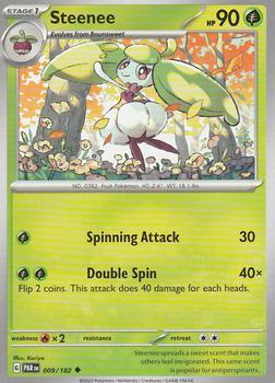 2023 Pokemon Scarlet & Violet Paradox Rift #009/182 Steenee Front