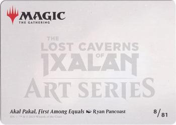 2023 Magic: The Gathering The Lost Caverns of Ixalan - Art Series #8/81 Akal Pakal, First Among Equals Back