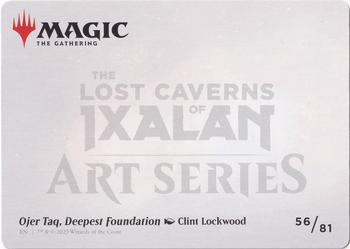 2023 Magic: The Gathering The Lost Caverns of Ixalan - Art Series #56/81 Ojer Taq, Deepest Foundation Back