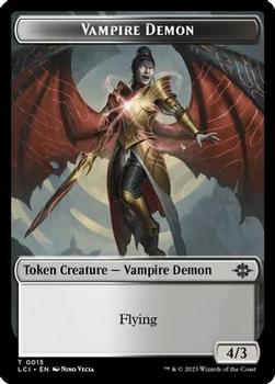 2023 Magic: The Gathering The Lost Caverns of Ixalan - Commander Decks Double Sided Tokens #0014/0015 Vampire // Vampire Demon Back