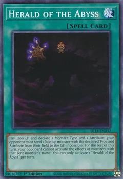 2023 Yu-Gi-Oh! Fire Kings English 1st Edition #SR14-EN032 Herald of the Abyss Front
