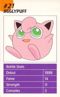 2002 Nintendo Official Magazine Battle Cards #21 Jigglypuff Front