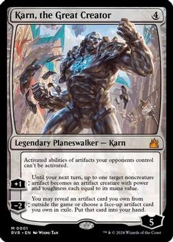 2024 Magic: The Gathering Ravnica Remastered #0001 Karn, the Great Creator Front