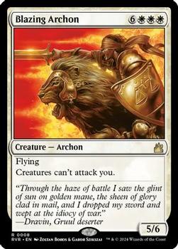 2024 Magic: The Gathering Ravnica Remastered #0008 Blazing Archon Front