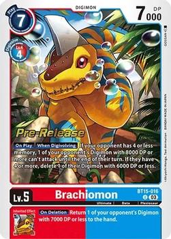 2024 Digimon Exceed Apocalypse - Pre-Release #BT15-016 Brachiomon Front