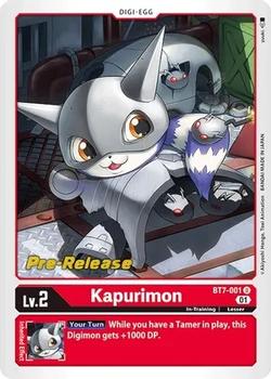 2022 Digimon Next Adventure - Pre-Release #BT7-001 Kapurimon Front