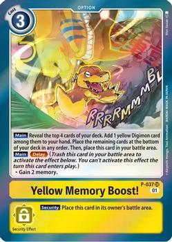 2021 Digimon Starter Deck Ulforce Veedramon #P-037 Yellow Memory Boost! Front