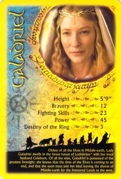 2012 Top Trumps The Lord of the Rings Collector Tin #NNO Galadriel Front