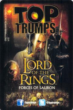 2012 Top Trumps The Lord of the Rings Collector Tin #NNO Mûmakil Back