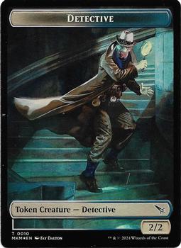 2024 Magic: The Gathering Murders at Karlov Manor - Double Sided Tokens #0010/0012 Detective // Spirit Front
