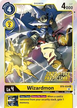 2022 Digimon Store Championship Participant Pack #BT6-034 Wizardmon Front