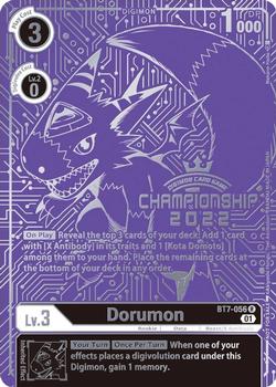 2023 Digimon Final Championships 2022 #BT7-056 Dorumon Front
