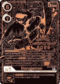 2023 Digimon Final Championships 2022 #BT7-062 Dorugamon Front