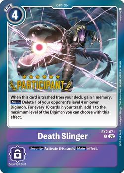2023 Digimon 3 On 3 Battle #EX2-071 Death Slinger Front