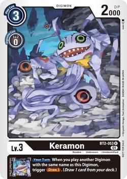2021 Digimon Tamer Party Vol. 3 #BT2-053 Keramon Front