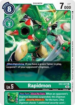 2022 Digimon Tamer Party Vol. 6 #EX2-027 Rapidmon Front