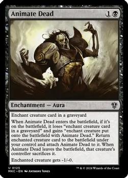 2024 Magic: The Gathering Murders at Karlov Manor - Commander Decks #0125 Animate Dead Front