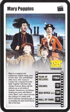 2009 Top Trumps Tournament Movies #NNO Mary Poppins Front