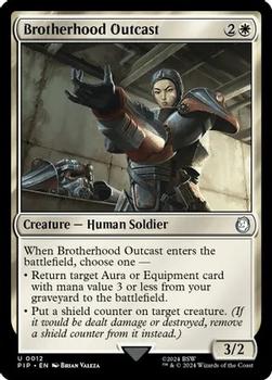 2024 Magic The Gathering Universes Beyond: Fallout #0012 Brotherhood Outcast Front