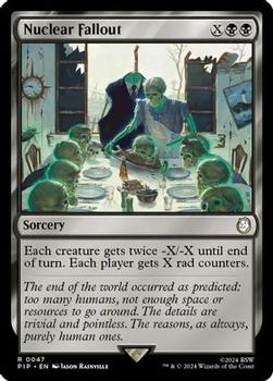 2024 Magic The Gathering Universes Beyond: Fallout #0047 Nuclear Fallout Front