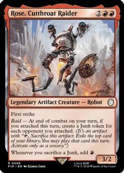 2024 Magic The Gathering Universes Beyond: Fallout #0066 Rose, Cutthroat Raider Front