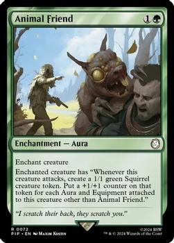 2024 Magic The Gathering Universes Beyond: Fallout #0072 Animal Friend Front