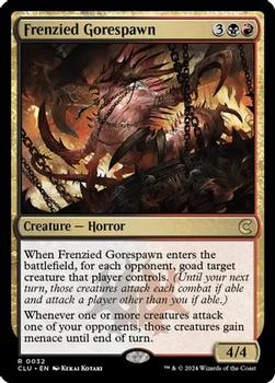 2024 Magic: The Gathering Ravnica: Clue Edition #0032 Frenzied Gorespawn Front