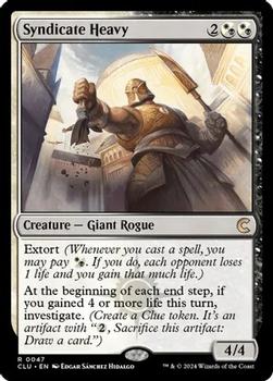 2024 Magic: The Gathering Ravnica: Clue Edition #0047 Syndicate Heavy Front