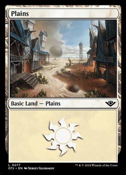 2024 Magic: The Gathering Outlaws of Thunder Junction #277 Plains Front